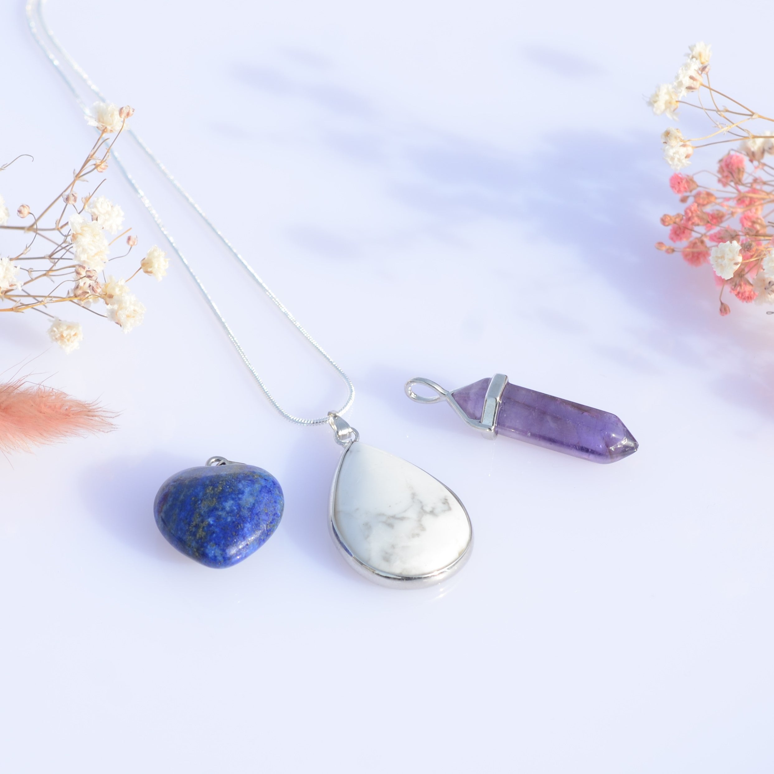 Pendentifs et colliers en pierres naturelles - Tous nos produits