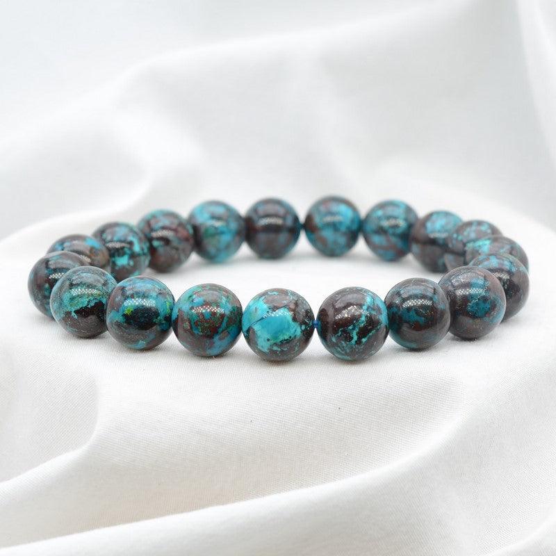 Bracelet en pierres semi-précieuses et perles rondes 8mm - TRAHOO