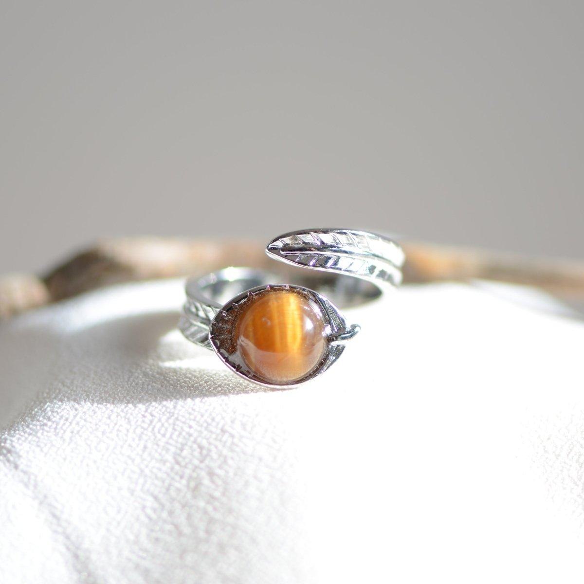 Bague En Pierre Oeil De Tigre Pour Homme Ou Femme