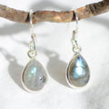 Boucles d'oreilles "Protection" en Labradorite Goutte (Argent 925)