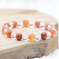 Bracelet "Minceur" Mix en Cornaline et Cristal de Roche