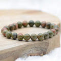 Bracelet "Apprentissage" en Unakite