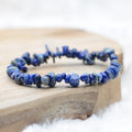 Bracelet "Contrôle" en Lapis Lazuli Chip