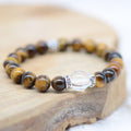 Bracelet Cristal "Confiance" en Oeil-de-Tigre
