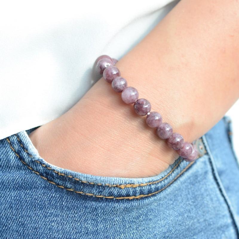 Bracelet "Éveil" en Lépidolite - lespierresdubienetre