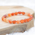 Bracelet roulé "Ancrage Doux" en Cornaline