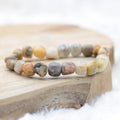 Bracelet roulé "Joie" en Agate Crazy Lace
