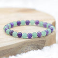 Bracelet "Bien-Être" Mix en Améthyste et Aventurine