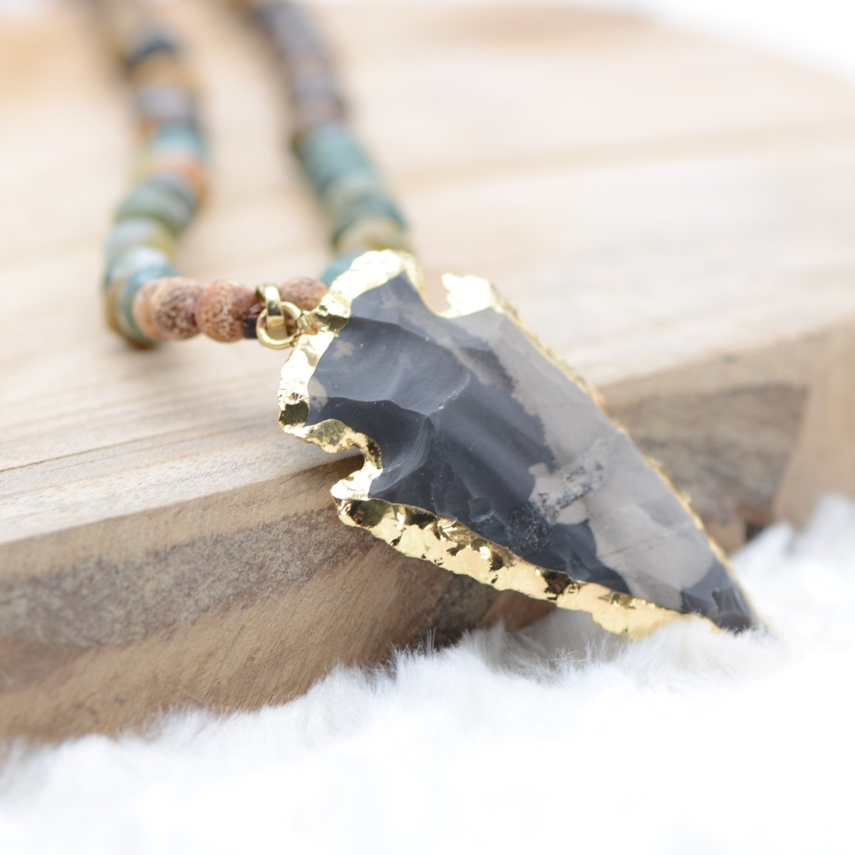 Collier Boho "Esprit de Terre" - lespierresdubienetre