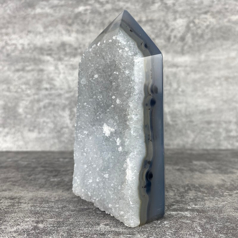 Géode d'Agate (350g) Ref : GAGA4 - lespierresdubienetre