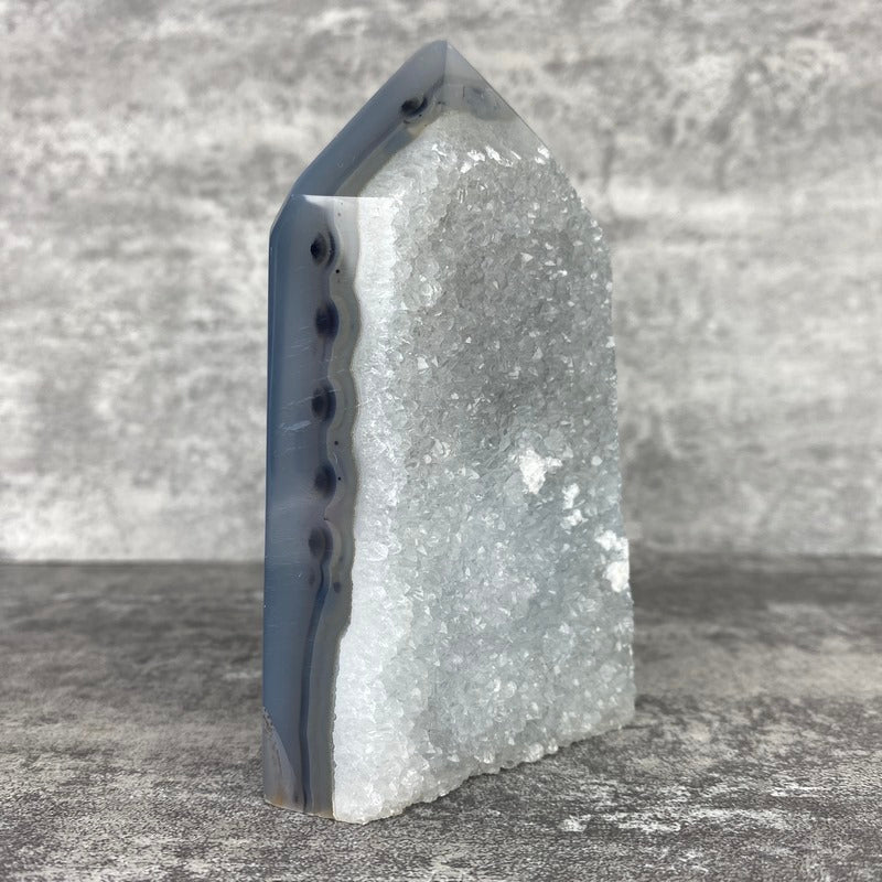 Géode d'Agate (350g) Ref : GAGA4 - lespierresdubienetre