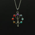 Pendentif "Vitruve" des 7 chakras