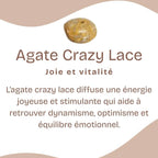 Bracelet "Joie" en Agate Crazy Lace Chip