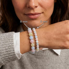 Bracelet "Attirance" en Morganite & Aigue-Marine