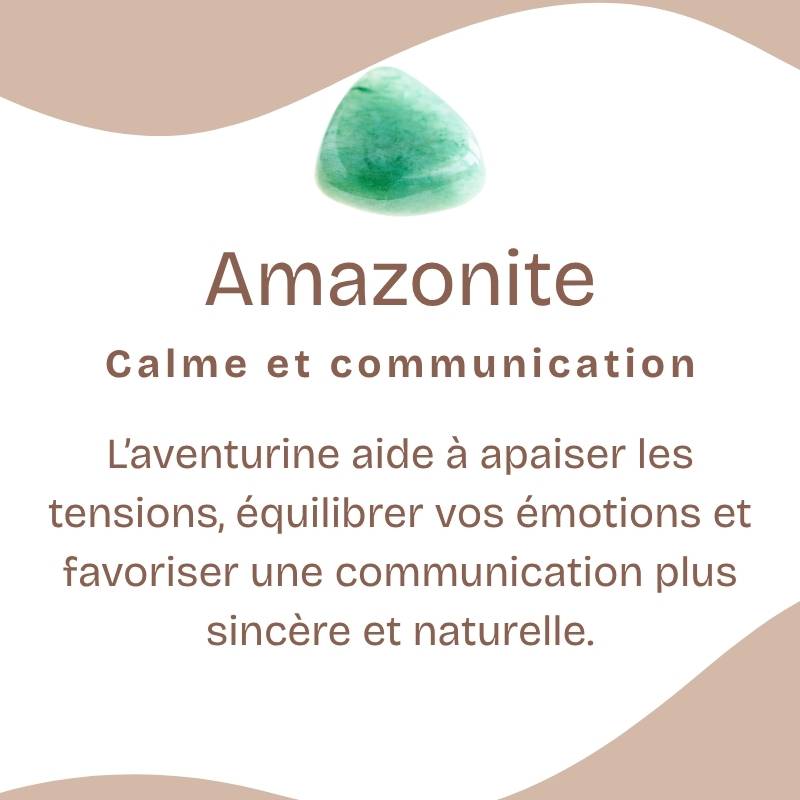 Mala "Apaisement" en Amazonite