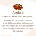 Pendentif "Renforcement" en Ambre, ARGENT 925 : AMB4