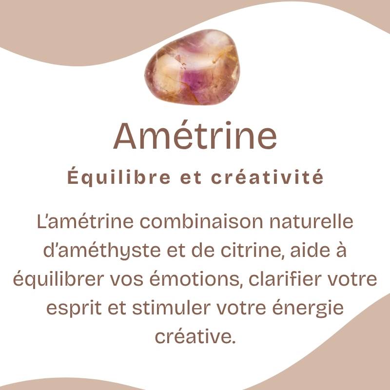 Bracelet "Inspiration" en Amétrine Chip