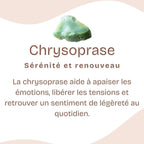 Pendentif "Réconfort" Roulé en Chrysoprase