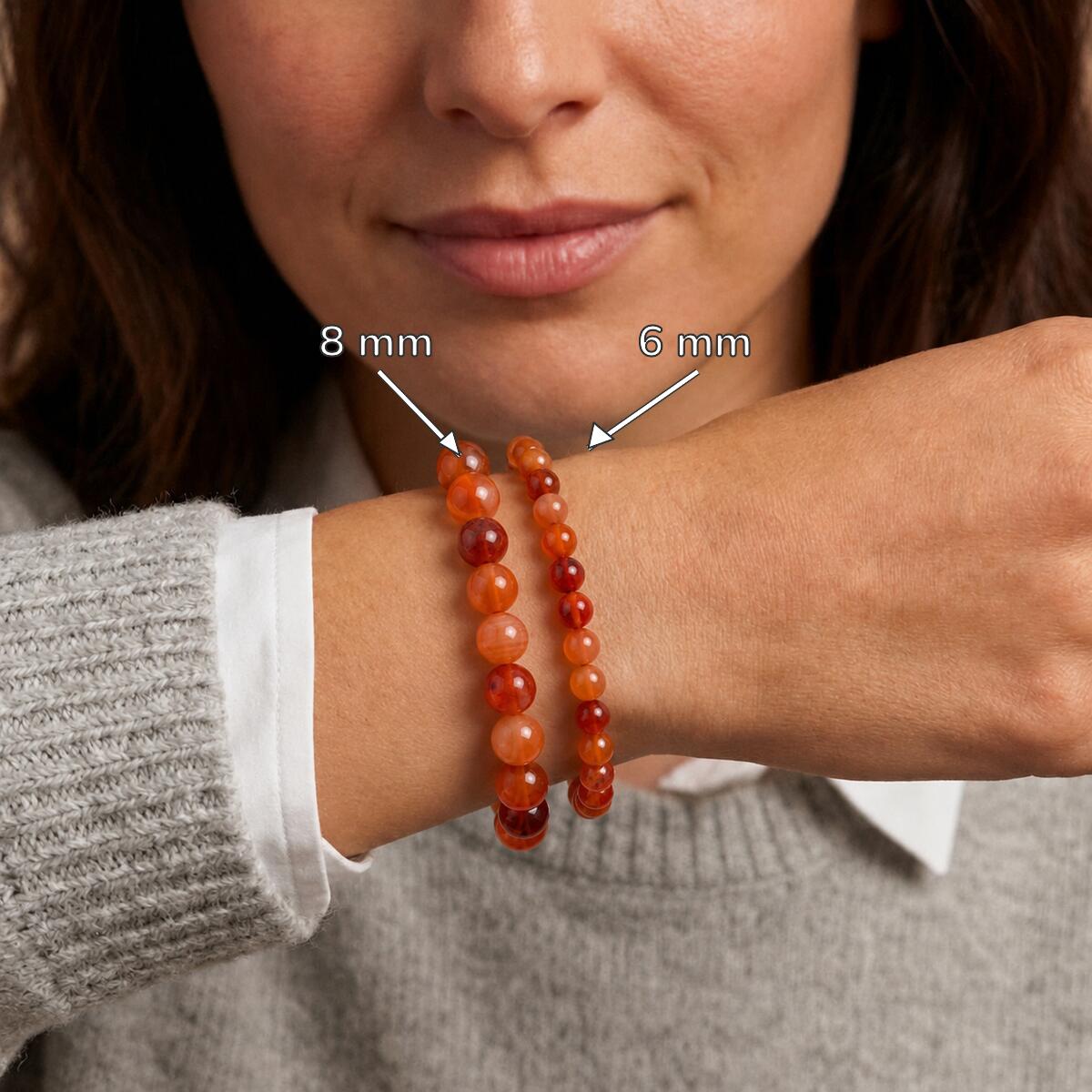 Bracelet "Ancrage Doux" en Cornaline