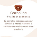 Bracelet "Ancrage Doux" en Cornaline