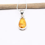 Pendentif "Renforcement" en Ambre, ARGENT 925 : AMB2