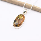 Pendentif "Renforcement" en Ambre, ARGENT 925 : AMB7