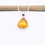 Pendentif "Renforcement" en Ambre, ARGENT 925 : AMB9