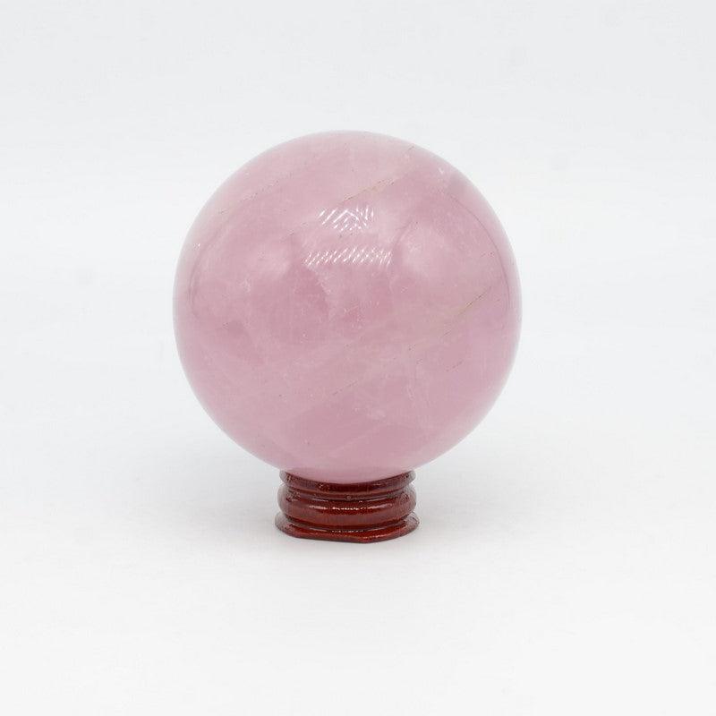 Sphère de Quartz Rose (530g) Ref : SR7 - lespierresdubienetre