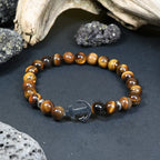 Bracelet Homme Œil de Tigre - Protection et Confiance Ancre
