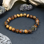Bracelet Homme Œil de Tigre - Protection et Confiance Ancre