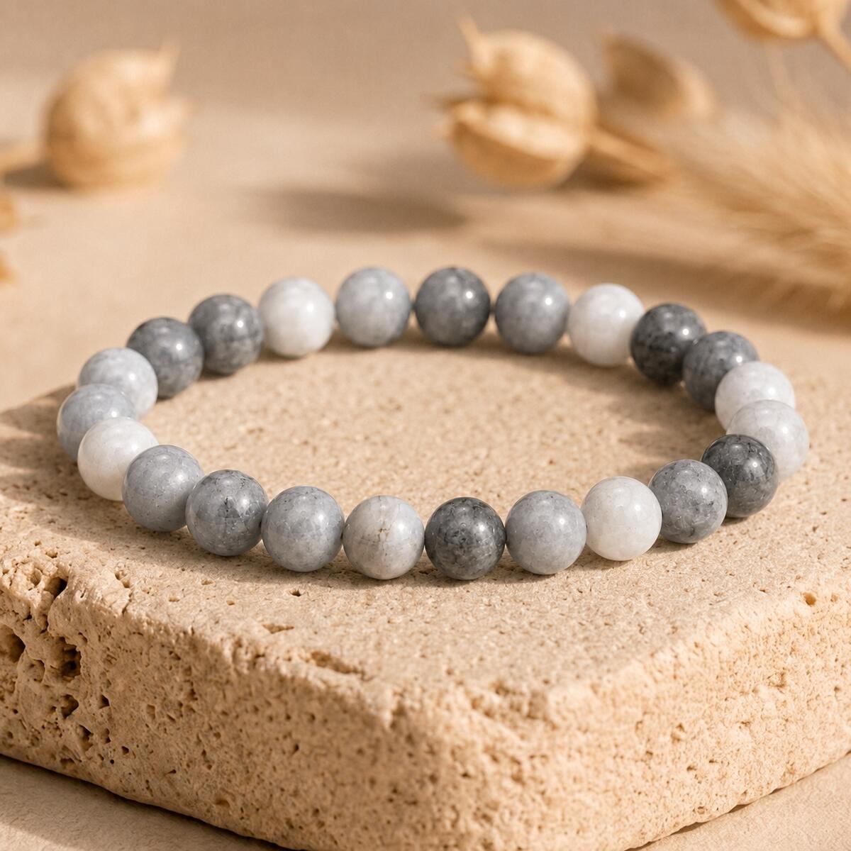 Bracelet "Calme et Protection" en Œil-de-Faucon