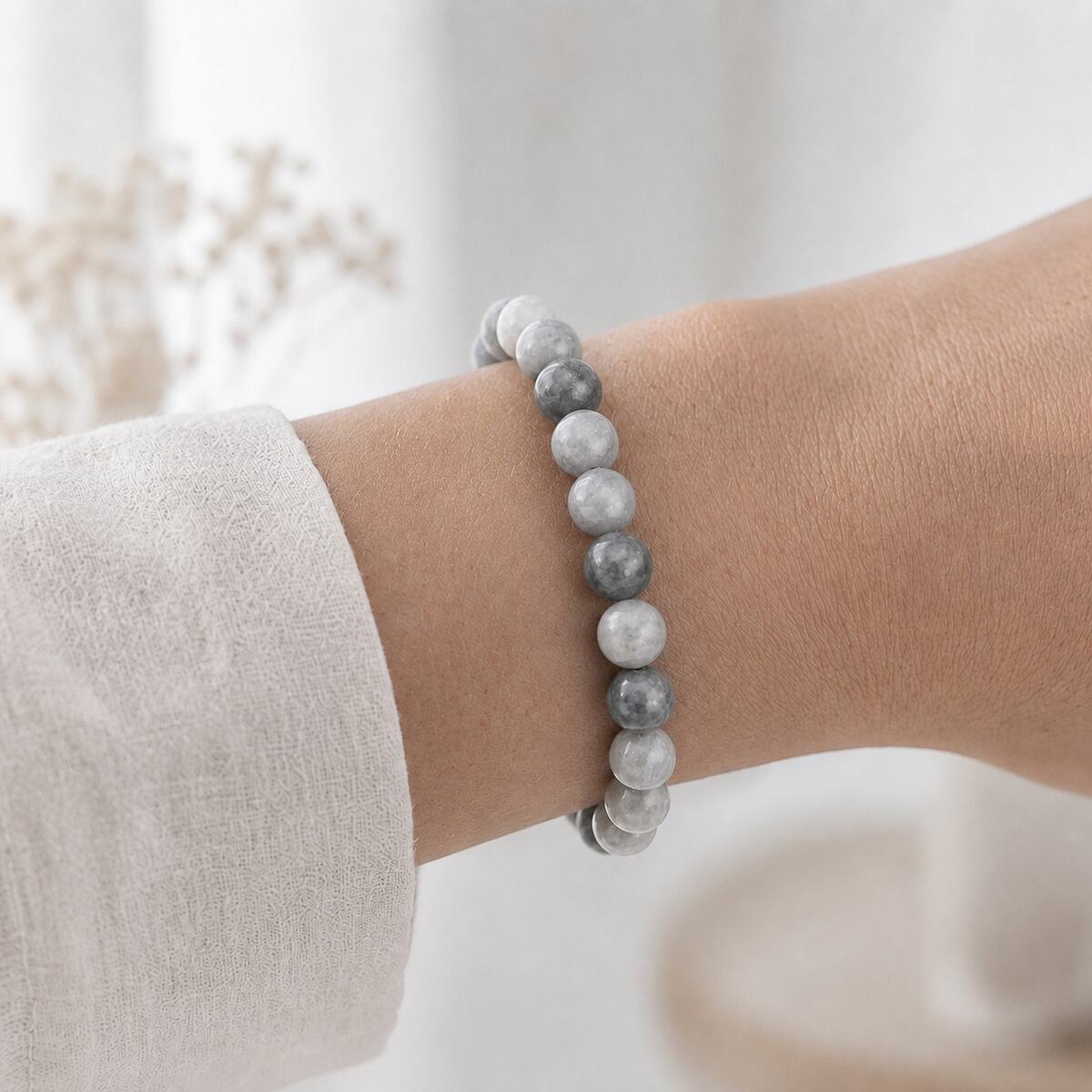 Bracelet "Calme et Protection" en Œil-de-Faucon