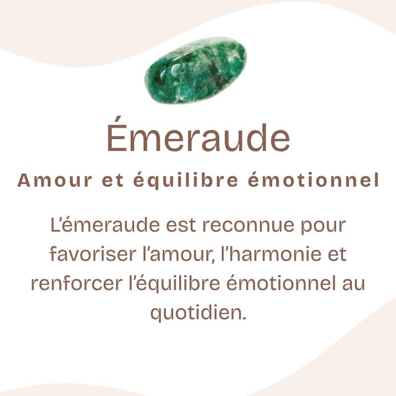 Bracelet "Vérité" en Émeraude [RARE] à facettes