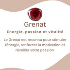 Pierre roulée "Assurance" en Grenat (Lot de 2 pièces)