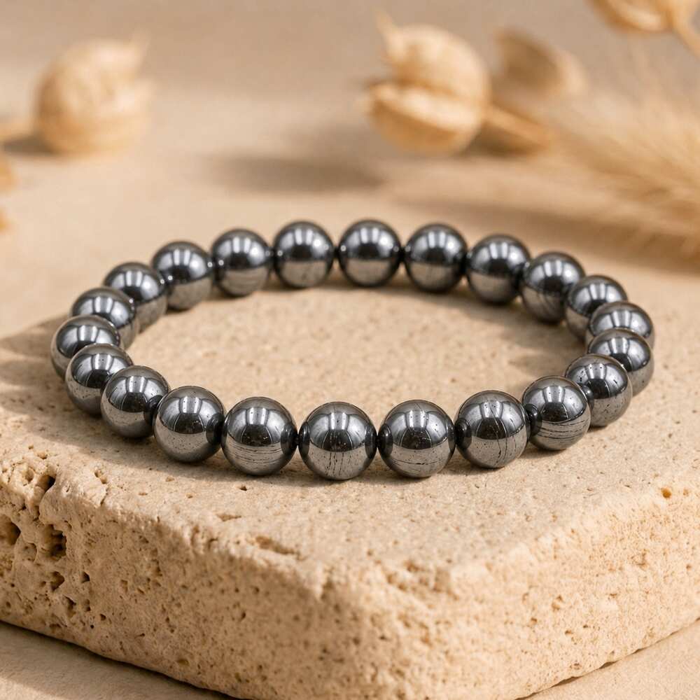 Bracelet "Dissipation" en Hématite