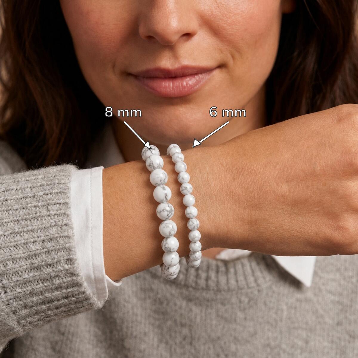 Bracelet "Patience" en Howlite