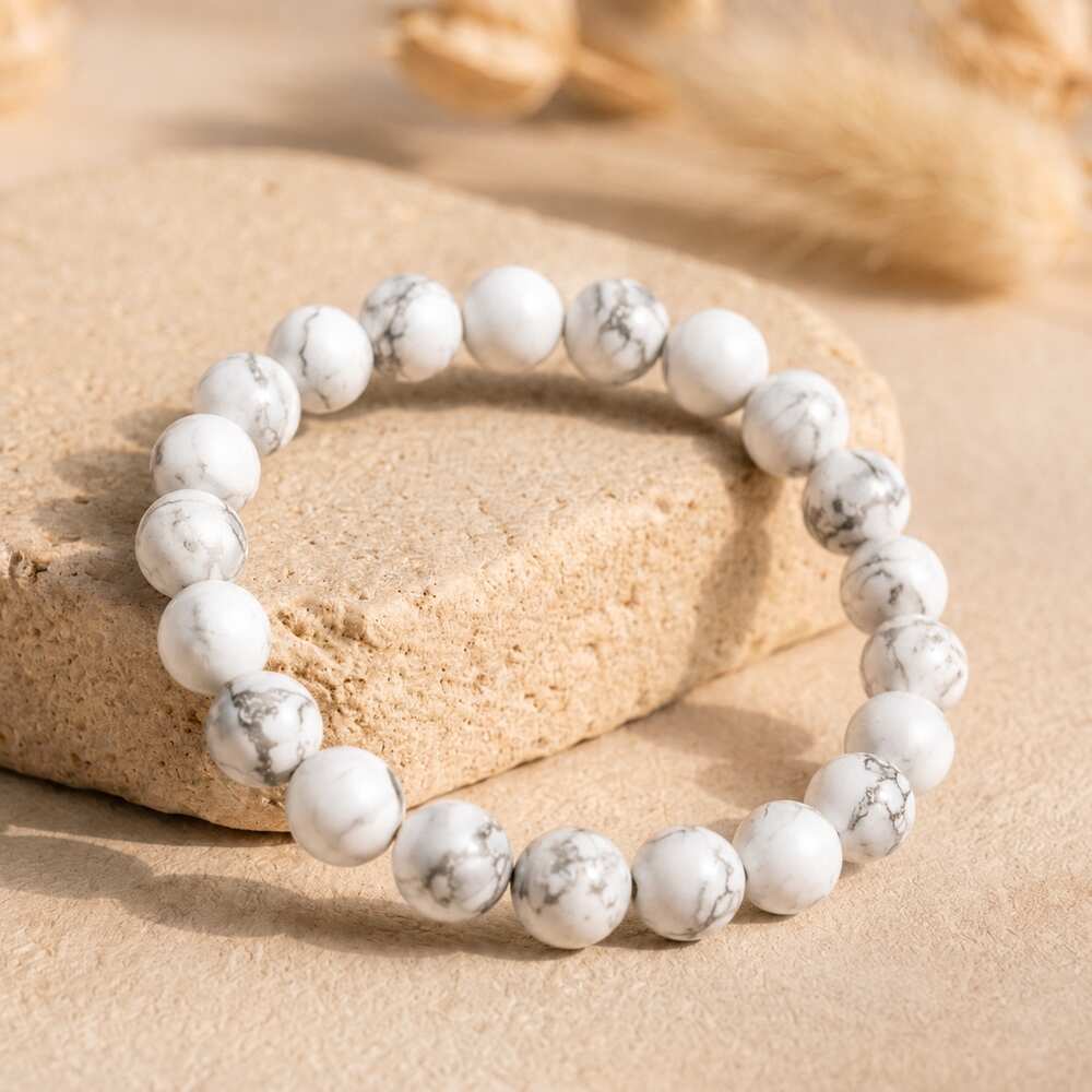 Bracelet "Patience" en Howlite