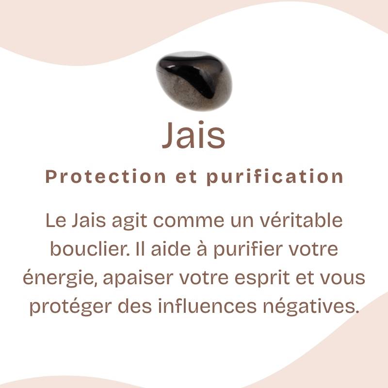 Pierre roulée "Évolution" en Jais (Lot de 20g)