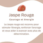 Pendentif "Protecteur" en Jaspe Rouge Pointe