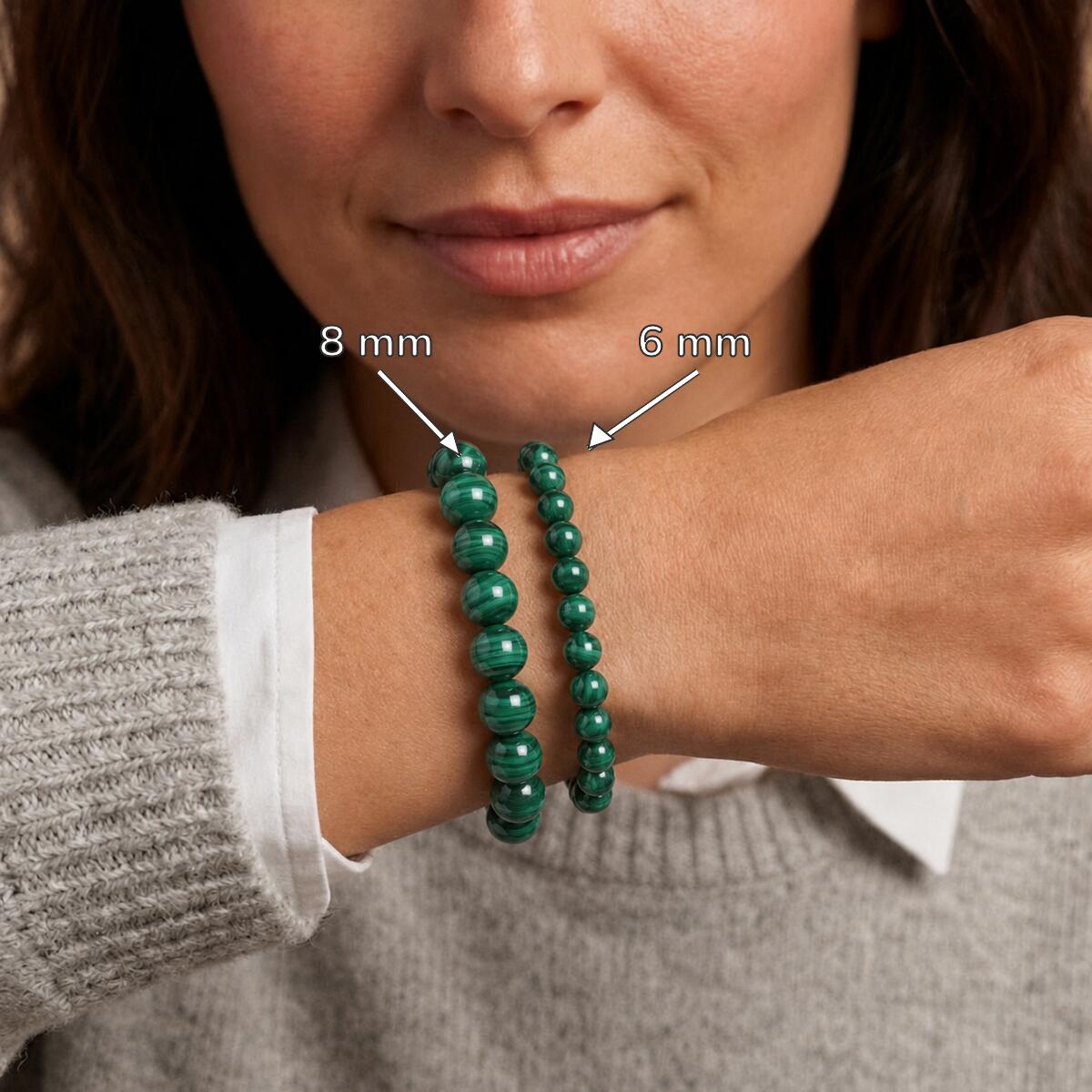Bracelet "Paix" en Malachite