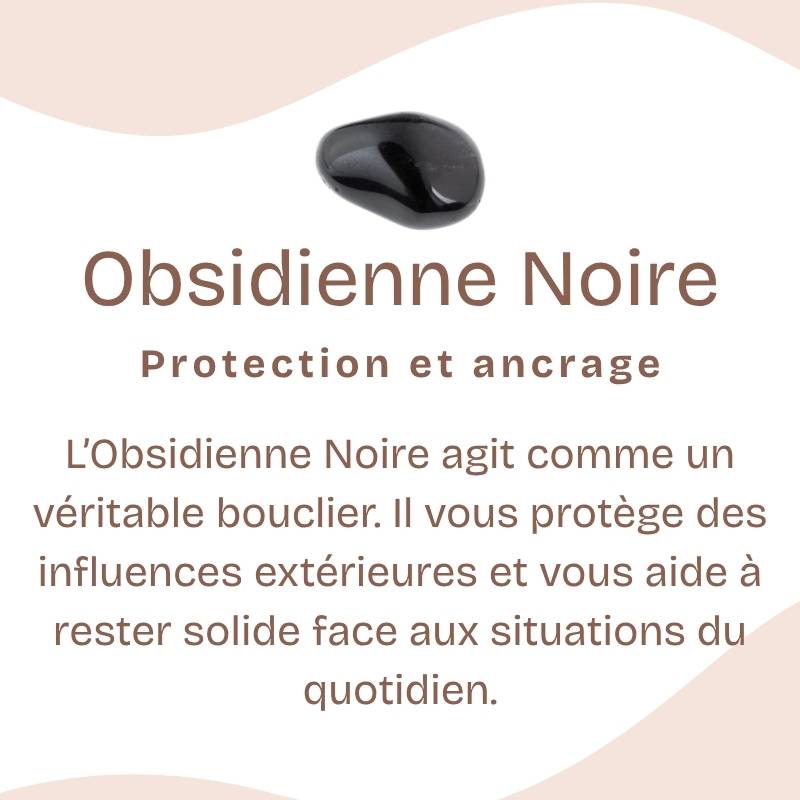 Bracelet "Bouclier" en Obsidienne & Argent 925 - Pièce de Bijouterie -