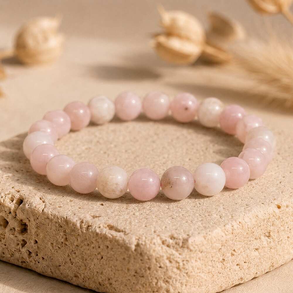 Bracelet "Douceur" en Opale Rose