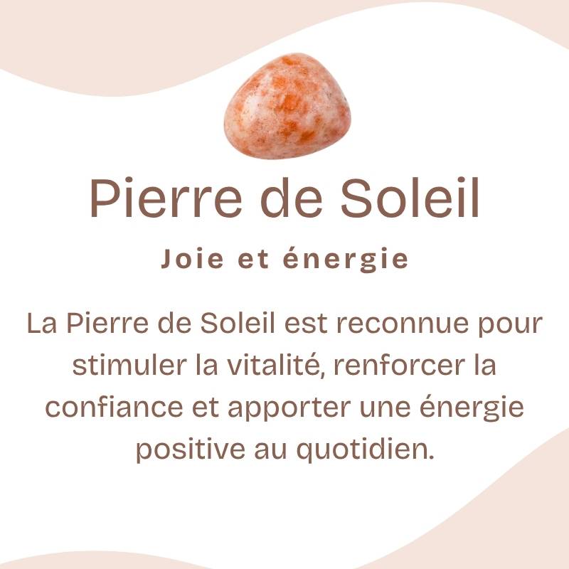Bracelet "Optimisme" en Pierre de Soleil
