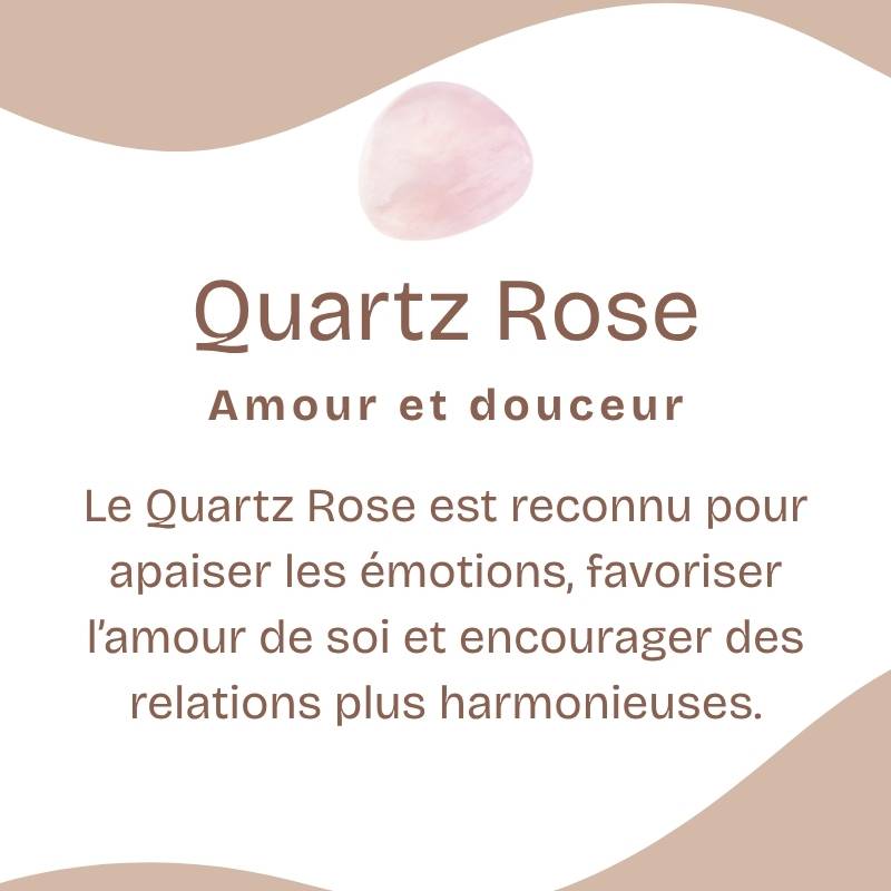 Boucles d'oreilles "Amour" en Quartz Rose Goutte (Argent 925)