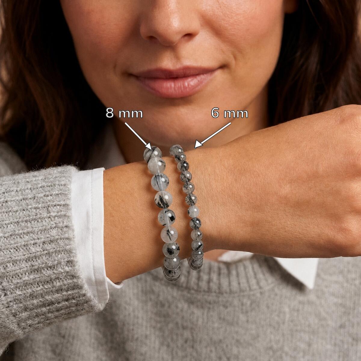 Bracelet "Purification et Protection" en Quartz & Tourmaline Noire