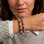 Bracelet "Soin" en Rhodonite De Madagascar