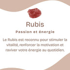 Pierre roulée "Énergie" en Rubis [TRES RARE] 1 Pièce