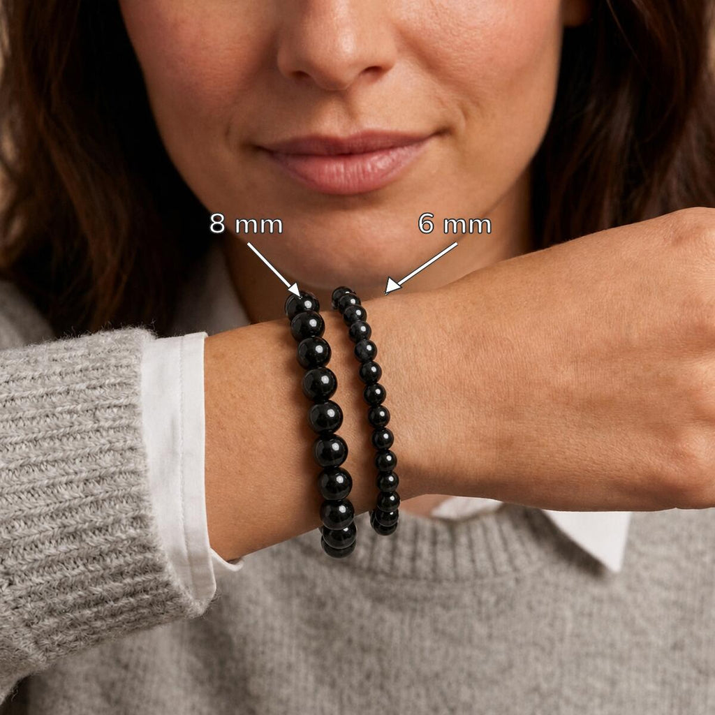 Bracelet "Bouclier" en Obsidienne
