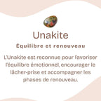 Bracelet "Apprentissage" en Unakite Chip