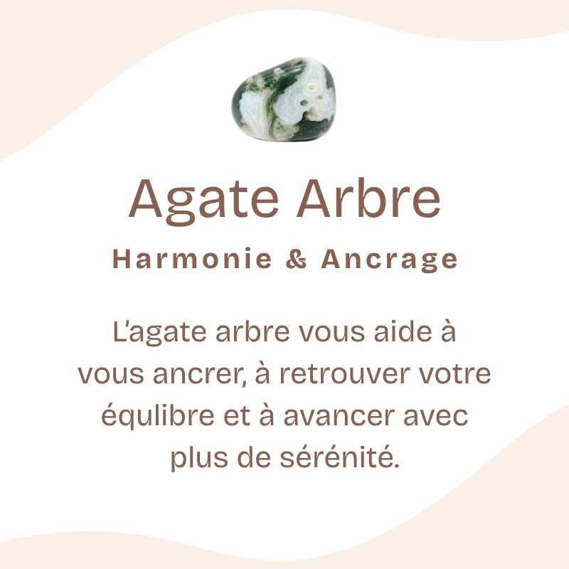 Pierre roulée Agate Arbre (Lot de 60g)